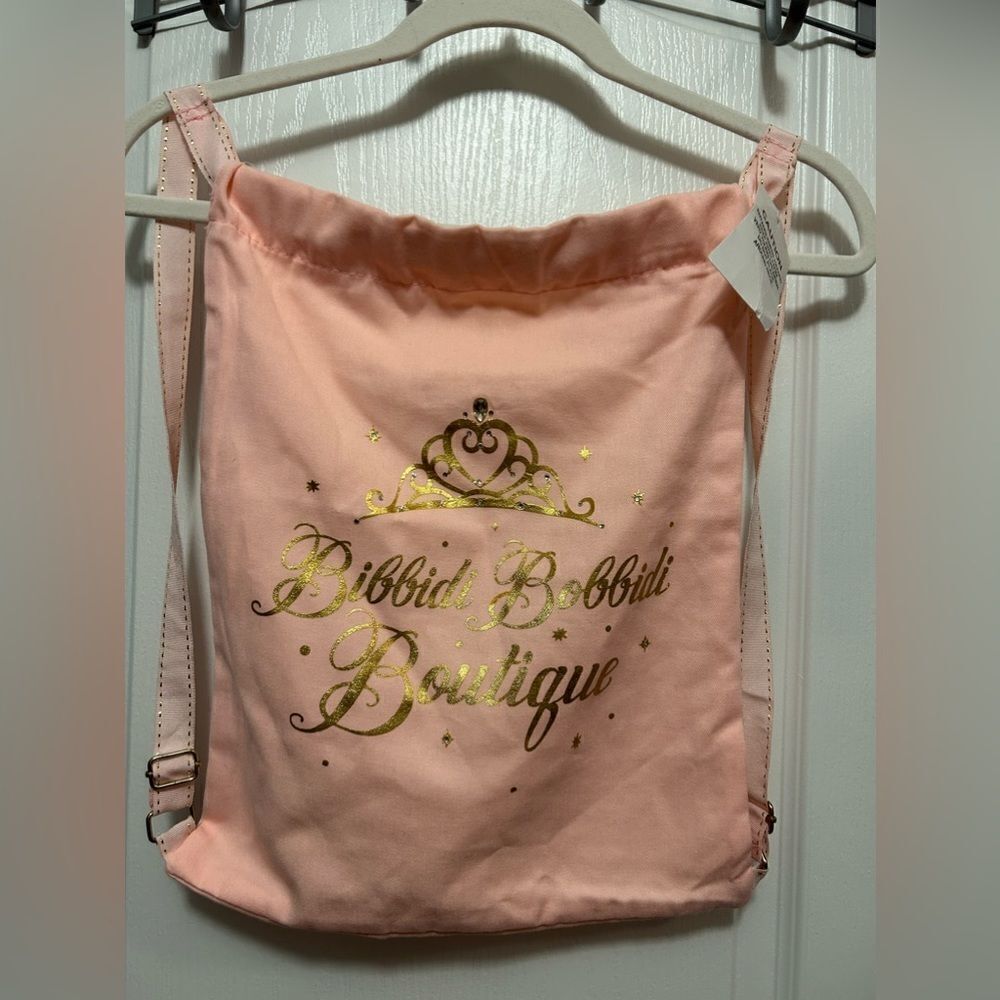 Disney Parks Bibbidi Bobbidi Boutique Cinderella‎ Drawstring Backpack New